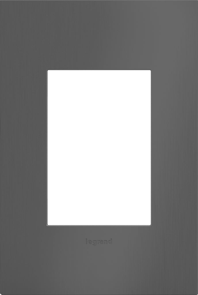 Adorne One-Gang-Plus Wall Plate in Brushed Black Nickel