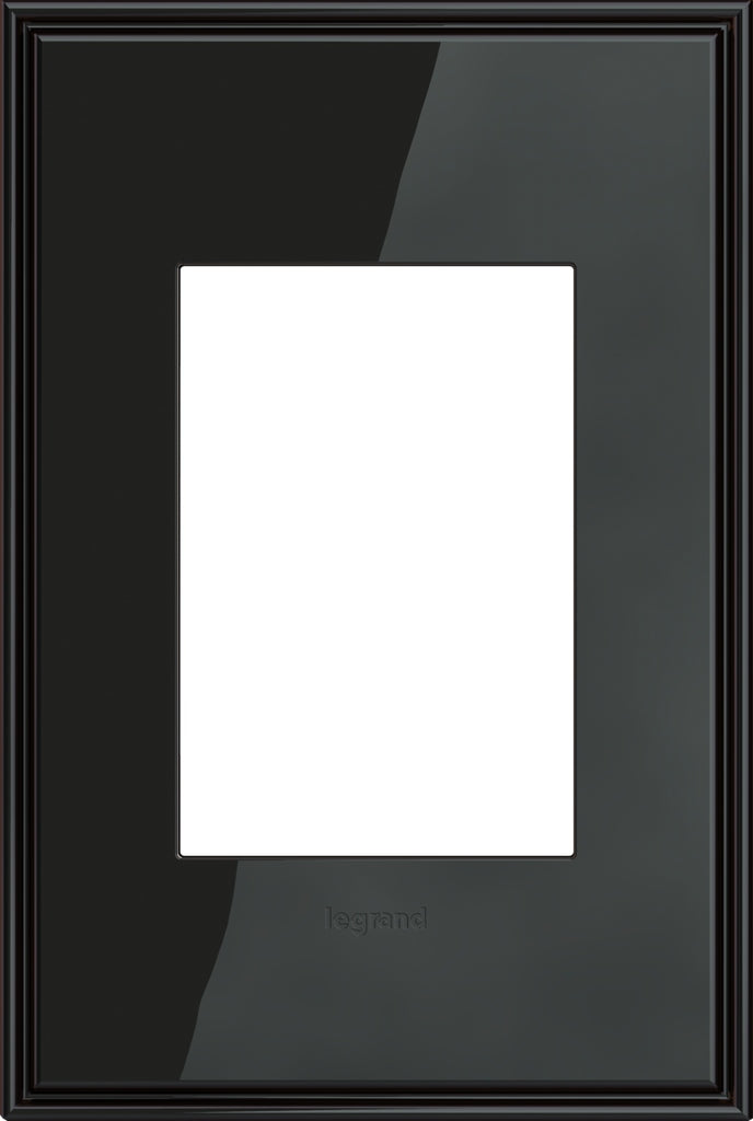 Adorne One-Gang-Plus Screwless all Plate in Black Nickel