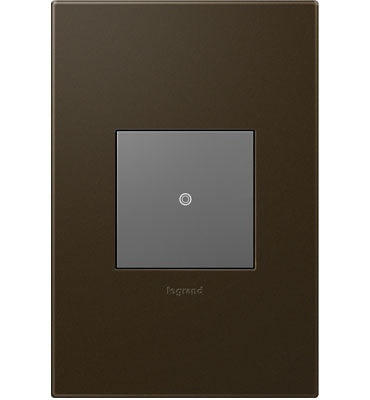 Adorne One-Gang Screwless Wall Plate with Microban