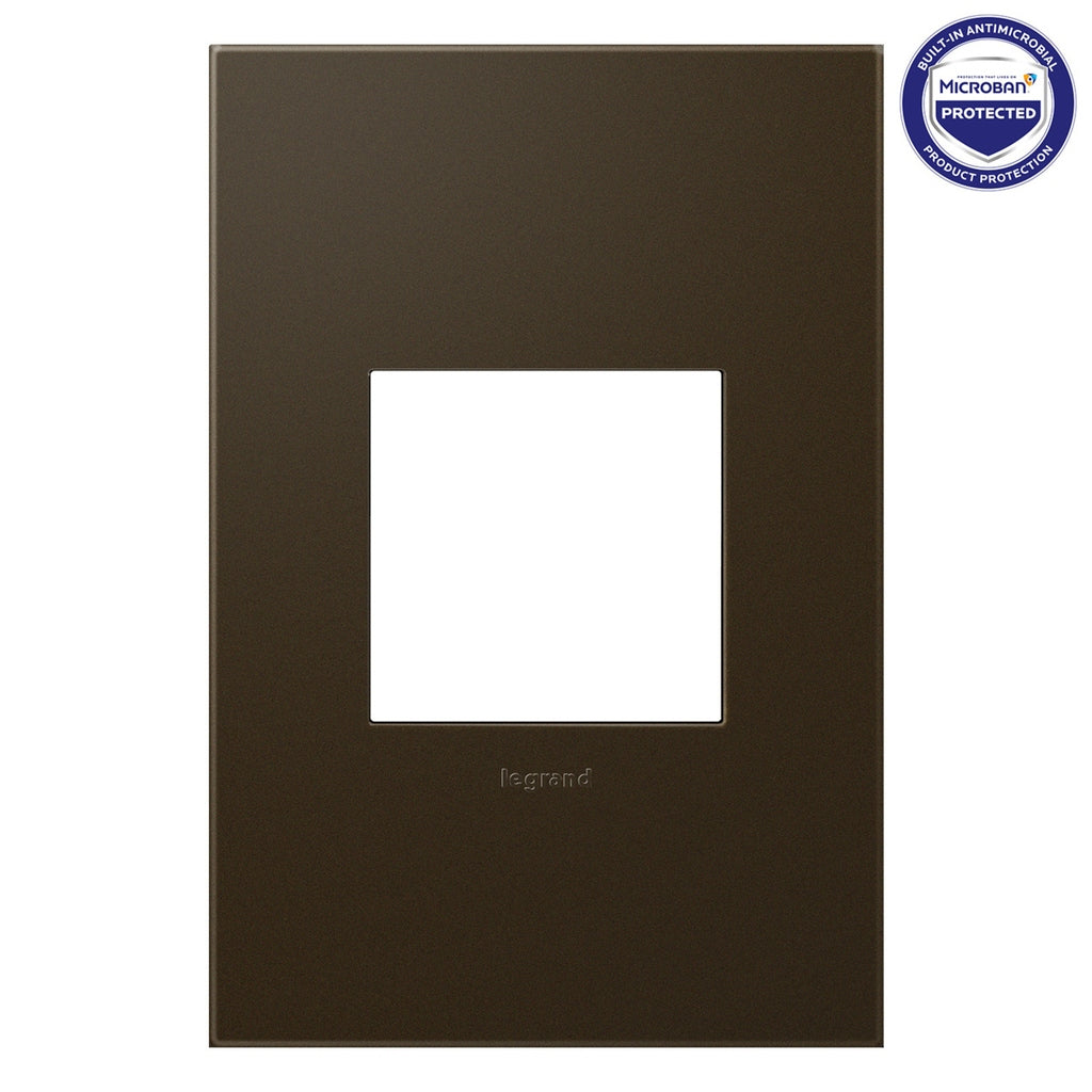 Adorne One-Gang Screwless Wall Plate with Microban