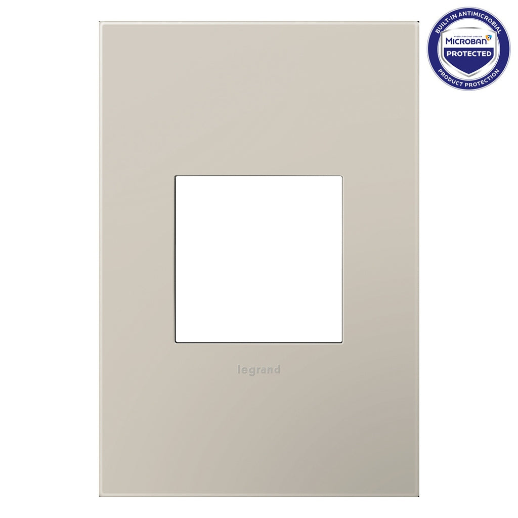 Adorne One-Gang Screwless Wall Plate with Microban