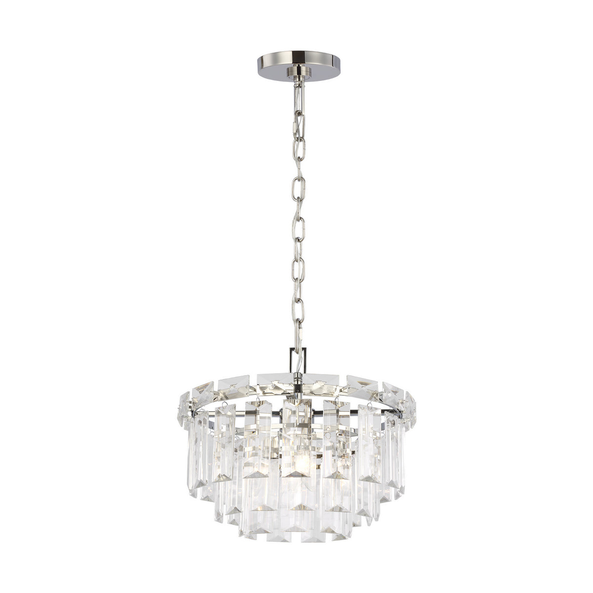 Lustre à quatre lumières Arden en nickel poli