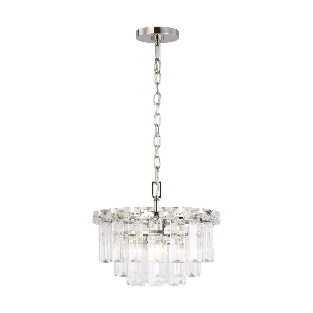 Lustre à quatre lumières Arden en nickel poli