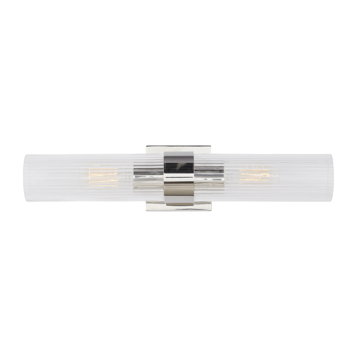 Geneva Two Light Wall Sconce in Polished Nickel
