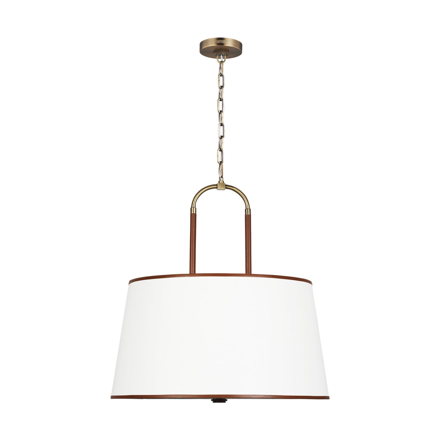 Katie Four Light Pendant in Time Worn Brass