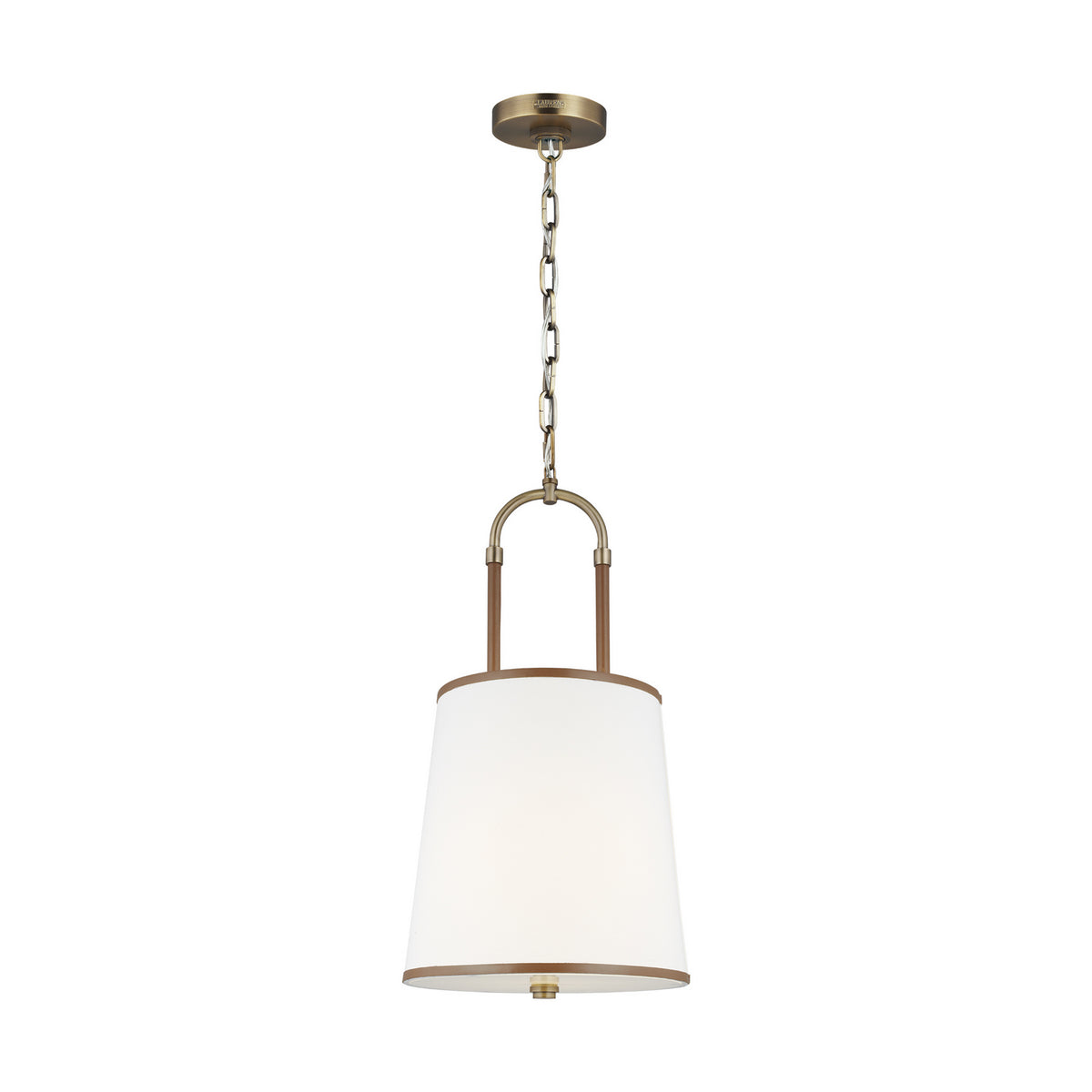 Suspension Katie One Light en laiton vieilli