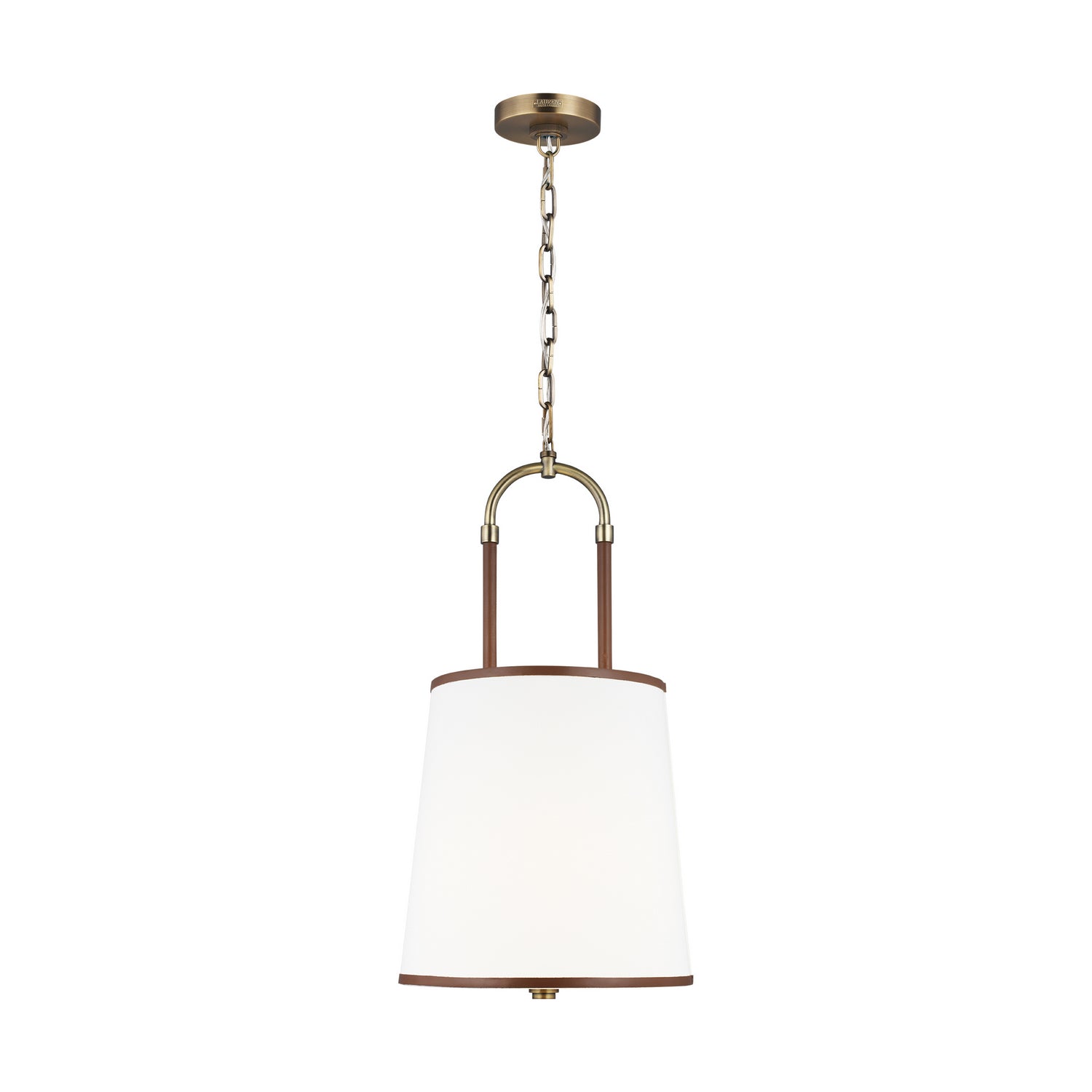 Suspension Katie One Light en laiton vieilli