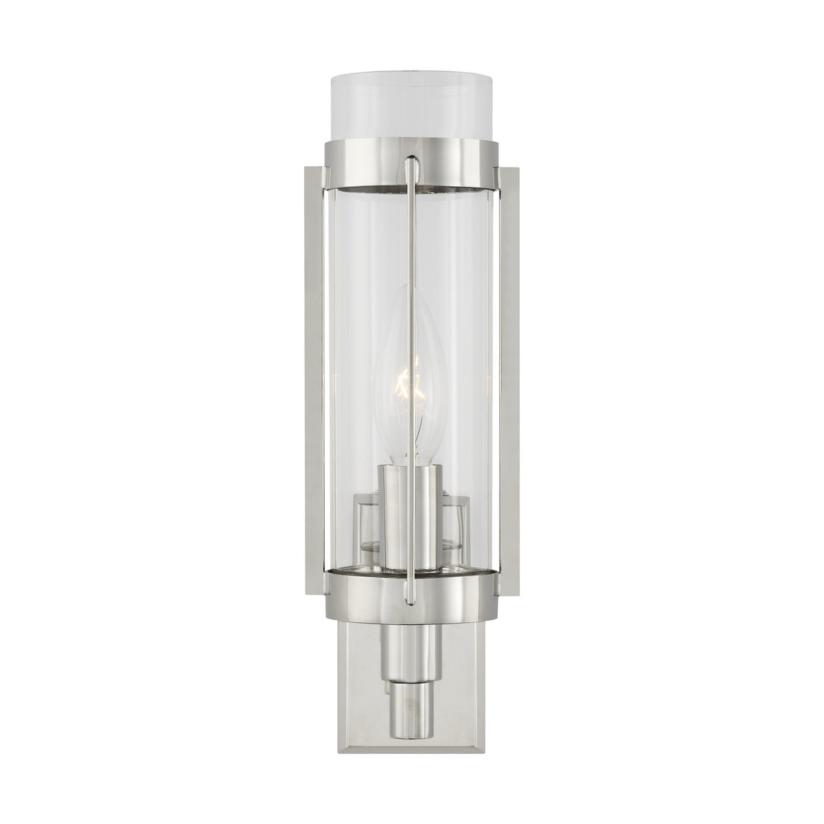 Flynn One Light Wall Sconce in Polished Nickel