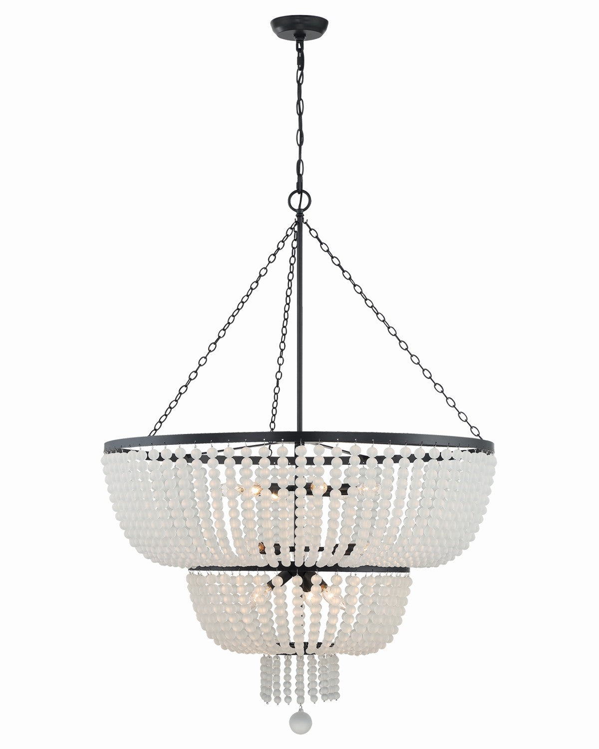 Rylee 12 Light Chandelier in Matte Black