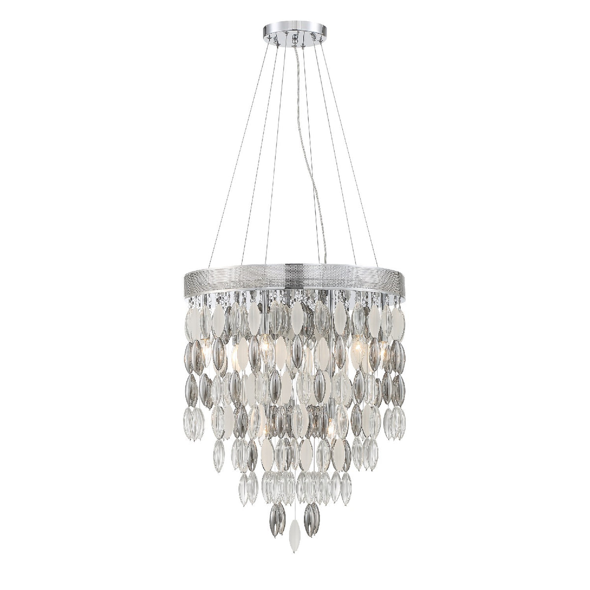 Hudson Nine Light Chandelier in Polished Chrome