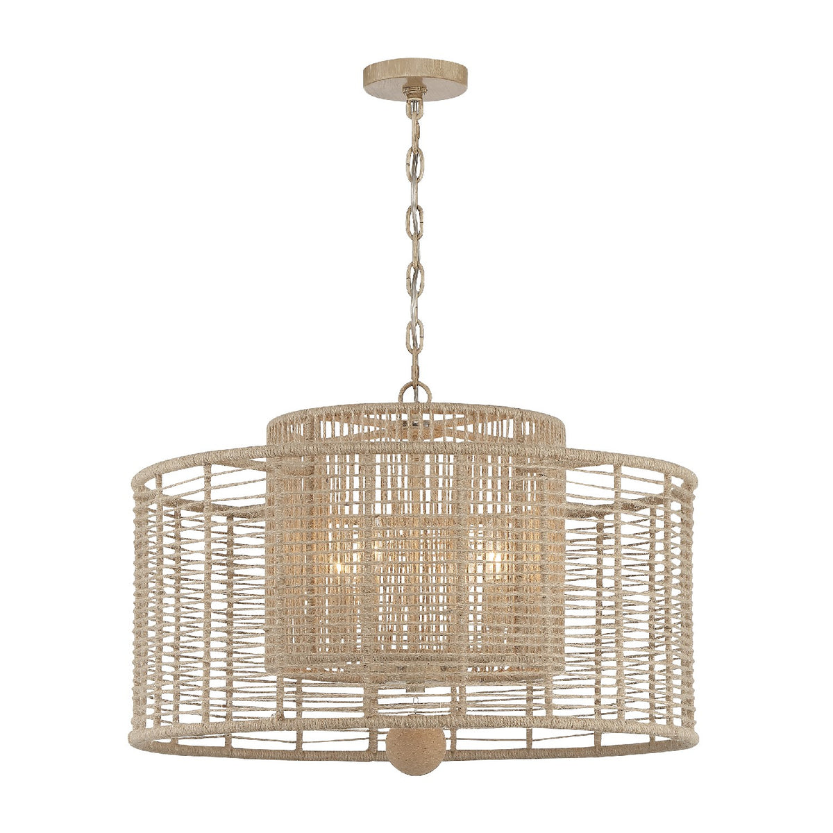 Jayna Four Light Chandelier in Burnished Silver