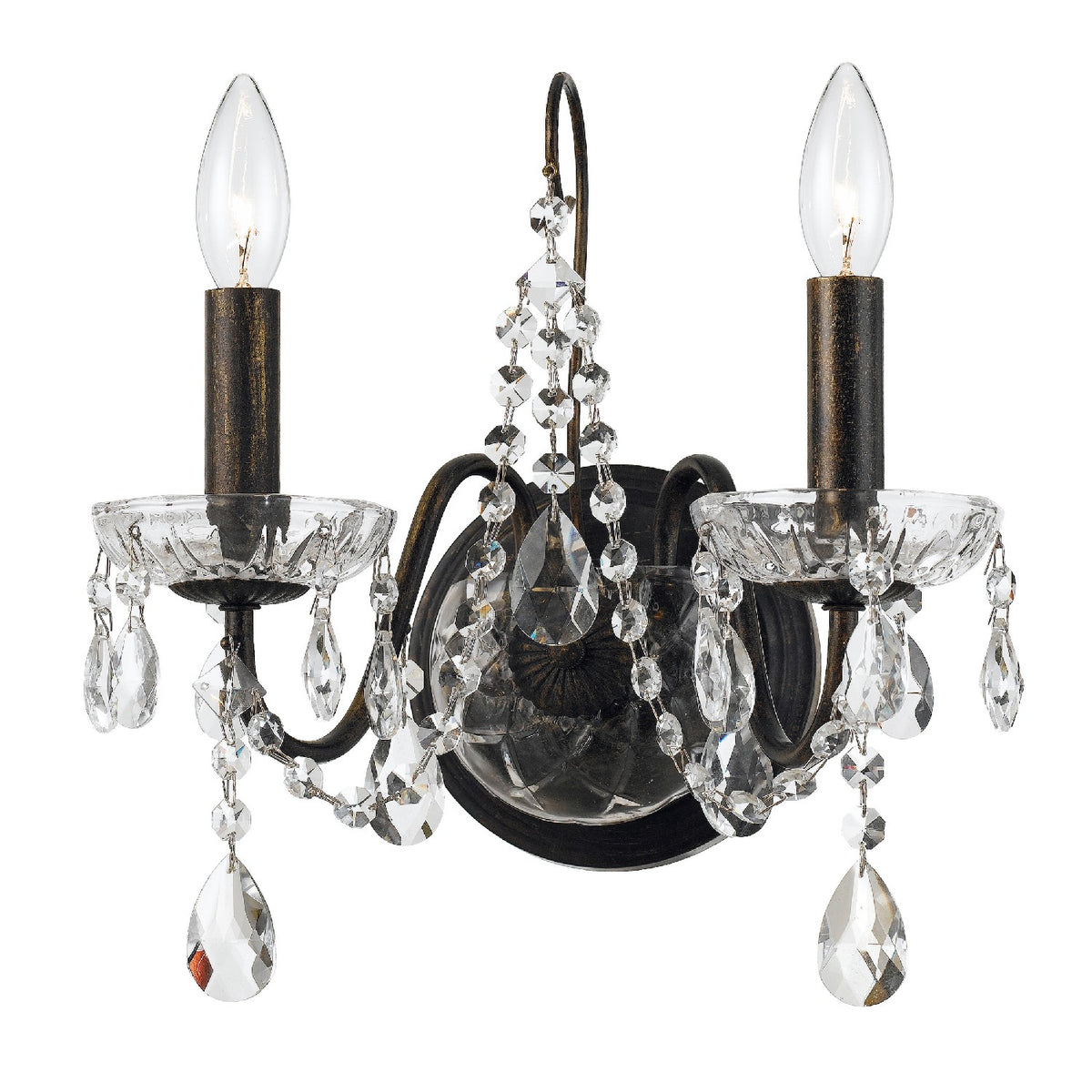 Butler Two Light Wall Sconce in English Bronze
