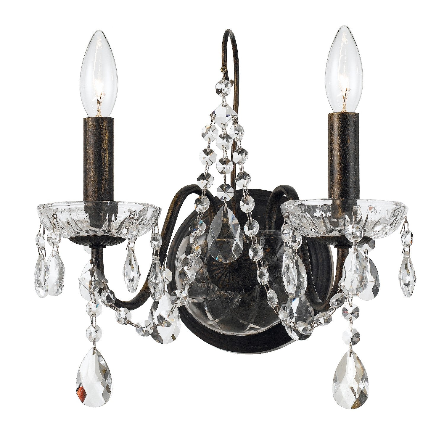 Butler Two Light Wall Sconce in English Bronze