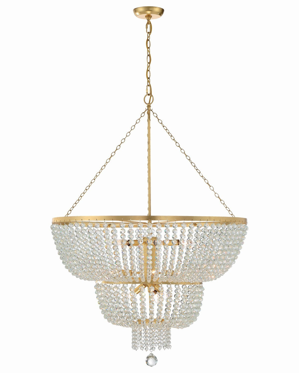 Rylee 12 Light Chandelier in Antique Gold