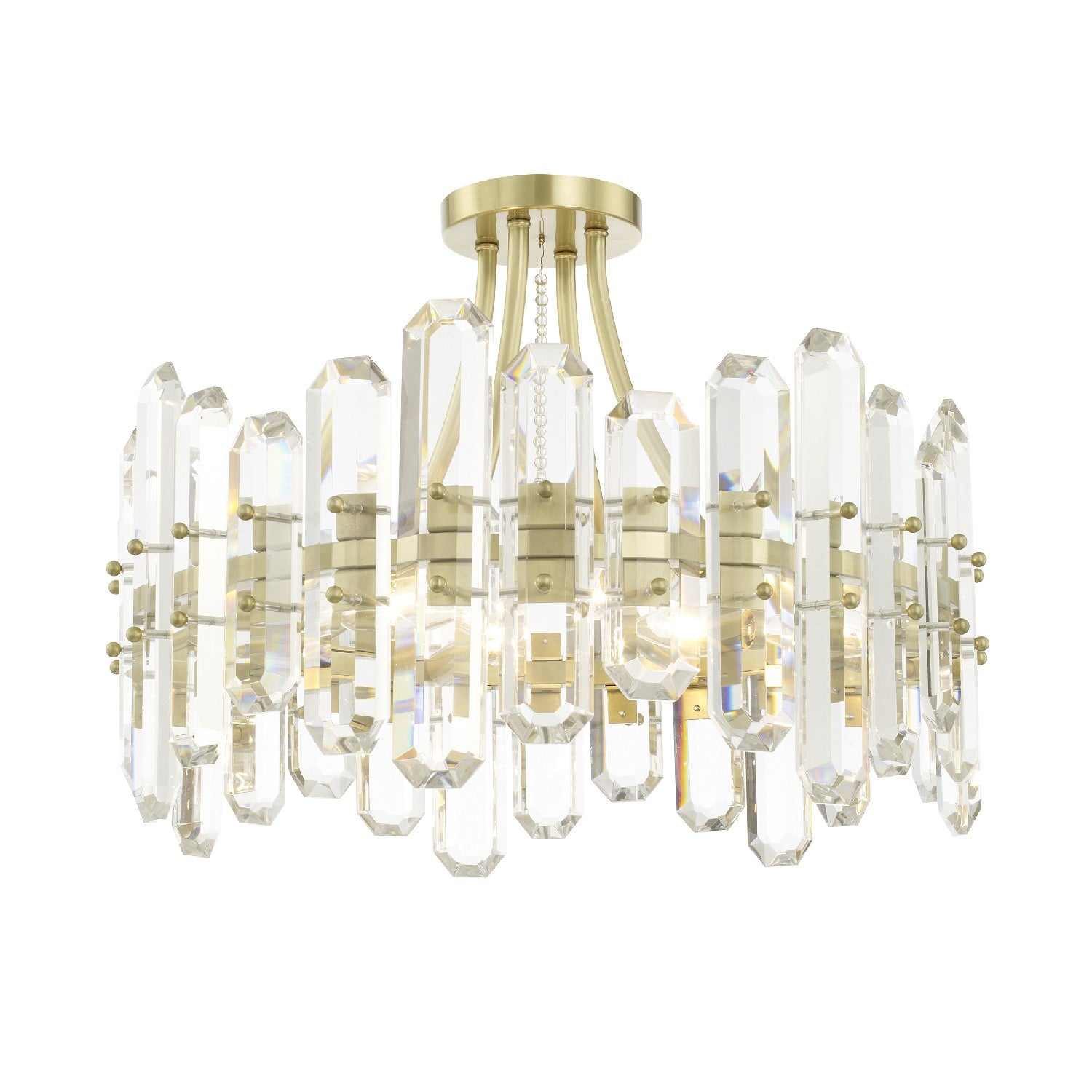 Bolton Four Light Semi Flush Mount
