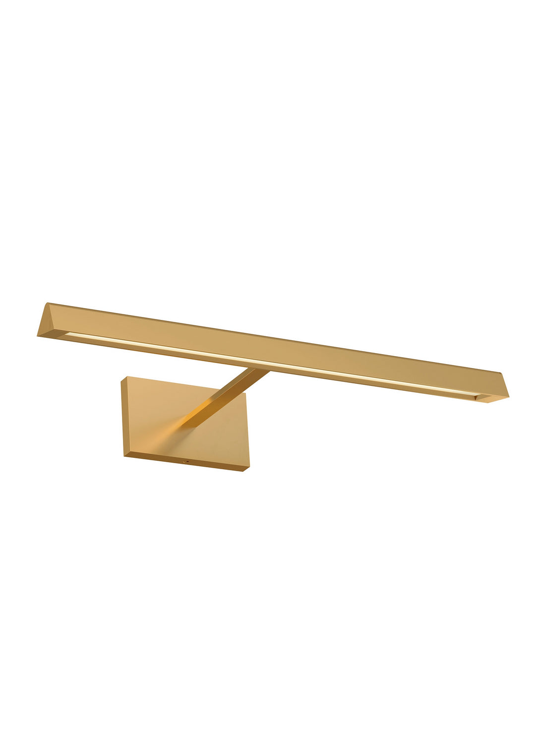 Dessau 18 Picture Light in Natural Brass