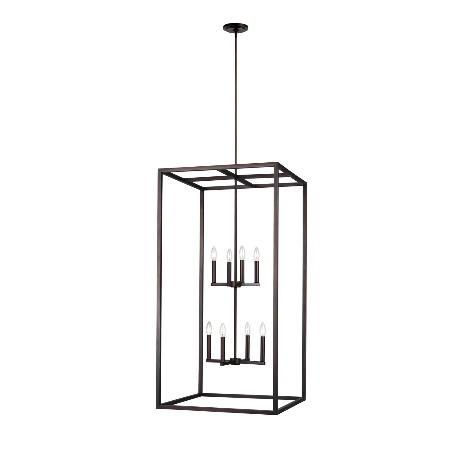 Suspension à huit lumières pour hall/foyer de Moffet Street