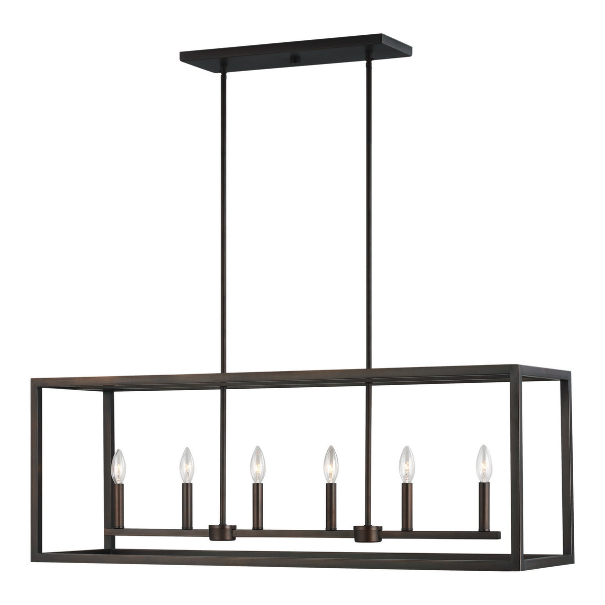Moffet Street Six Light Island Pendant