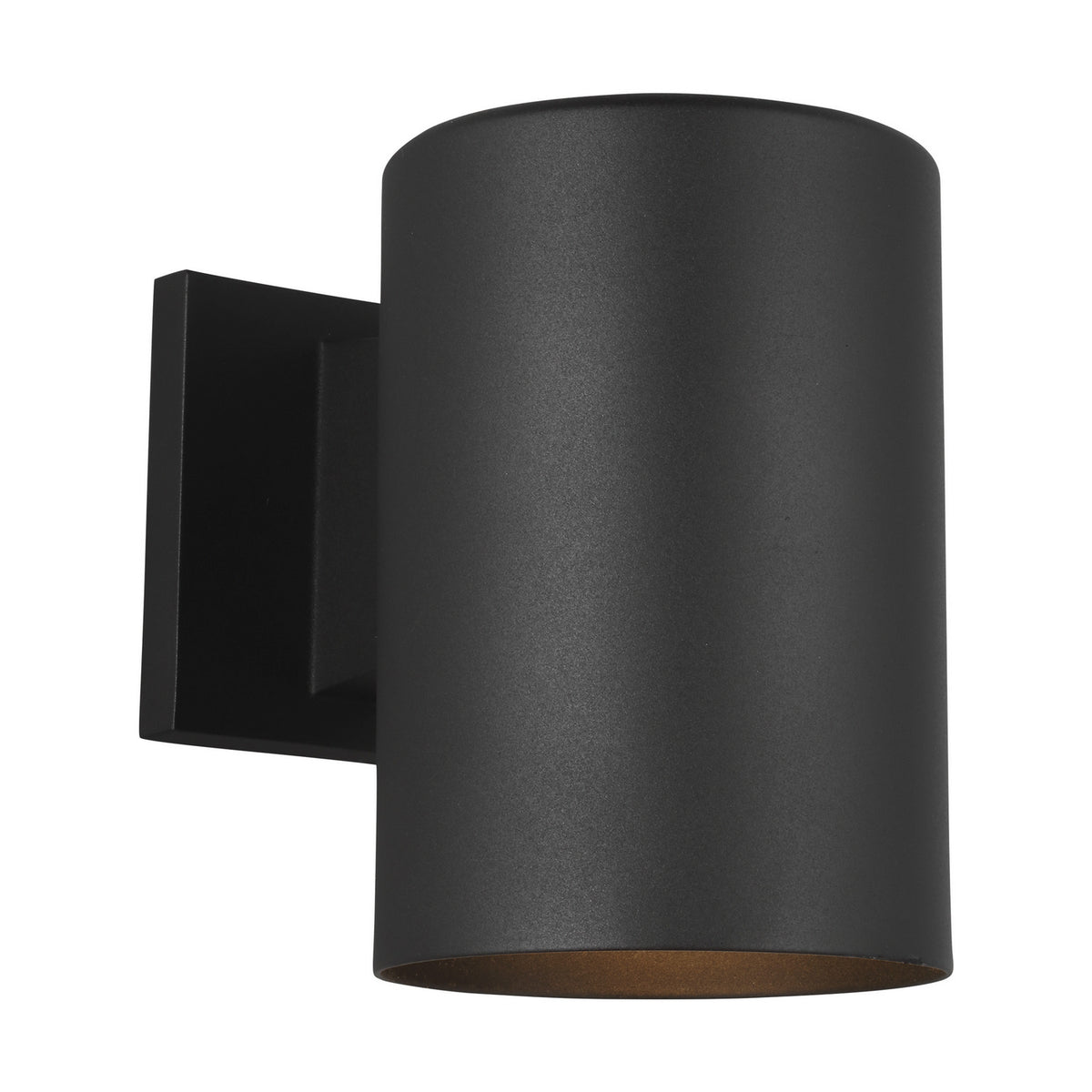 Outdoor Cylinders One Light Outdoor Wall Lantern in Black
