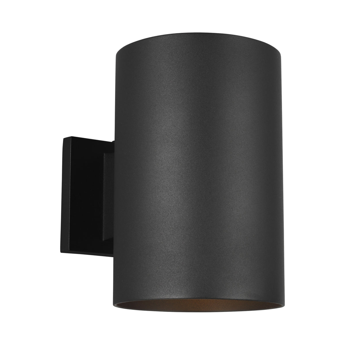 Outdoor Cylinders One Light Outdoor Wall Lantern in Black