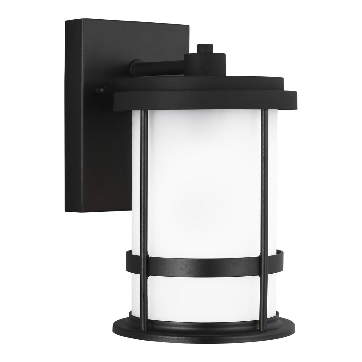 Wilburn One Light Outdoor Wall Lantern in Black