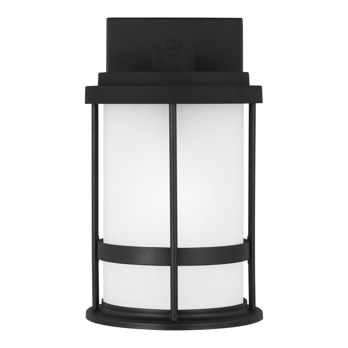 Wilburn One Light Outdoor Wall Lantern in Black