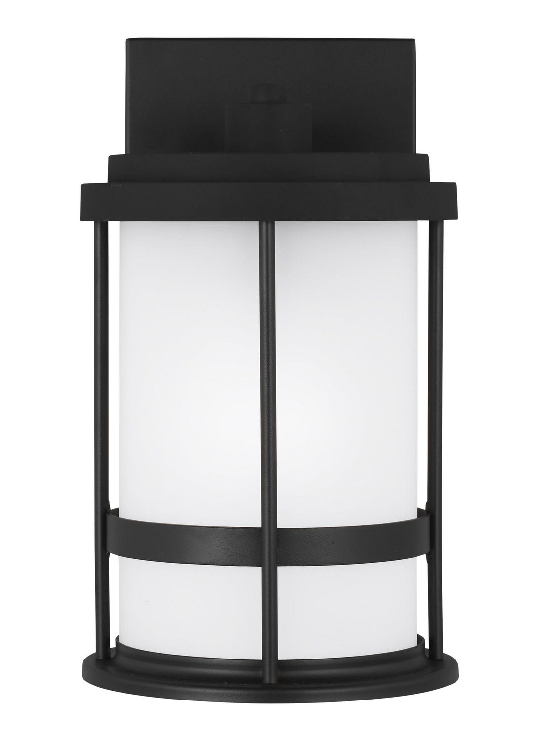 Wilburn One Light Outdoor Wall Lantern in Black