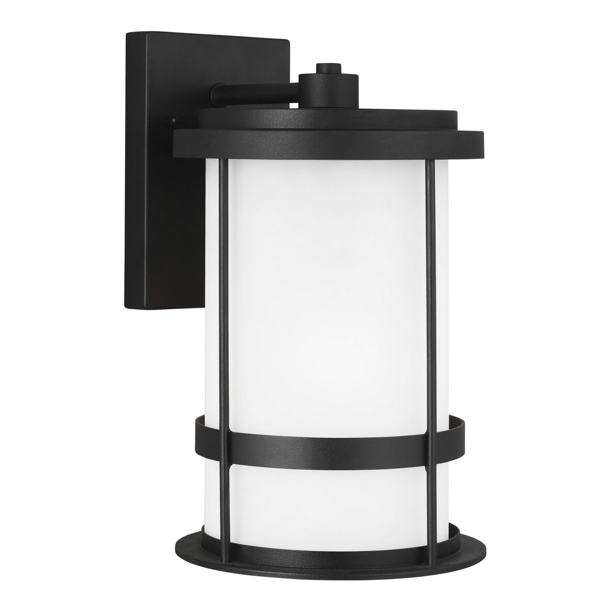 Wilburn One Light Outdoor Wall Lantern in Black