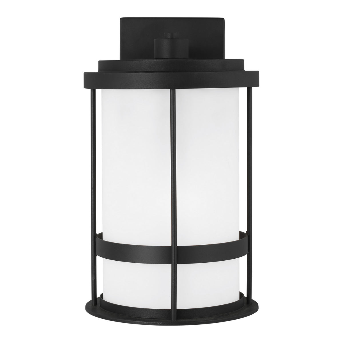 Wilburn One Light Outdoor Wall Lantern in Black