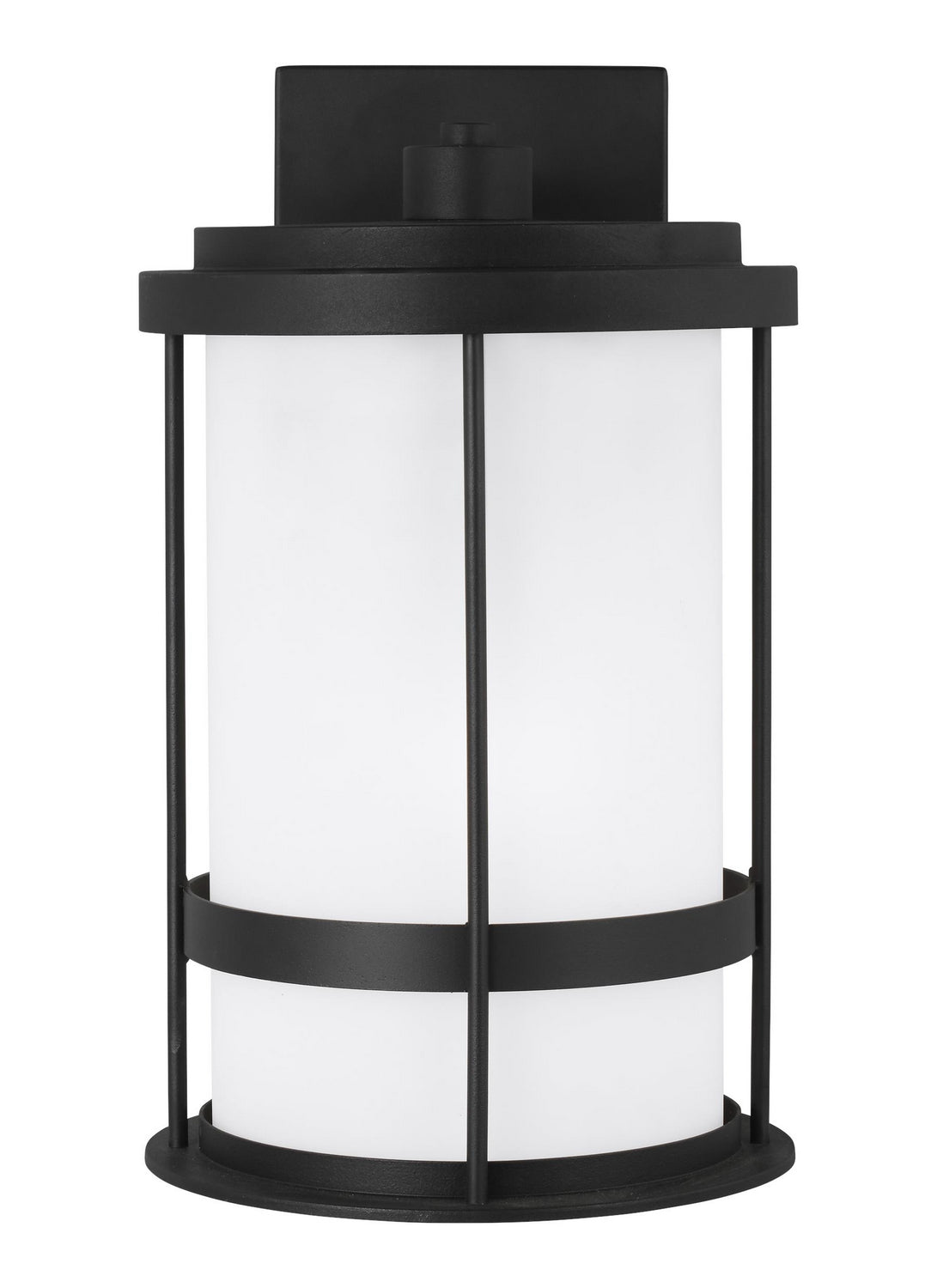 Wilburn One Light Outdoor Wall Lantern in Black