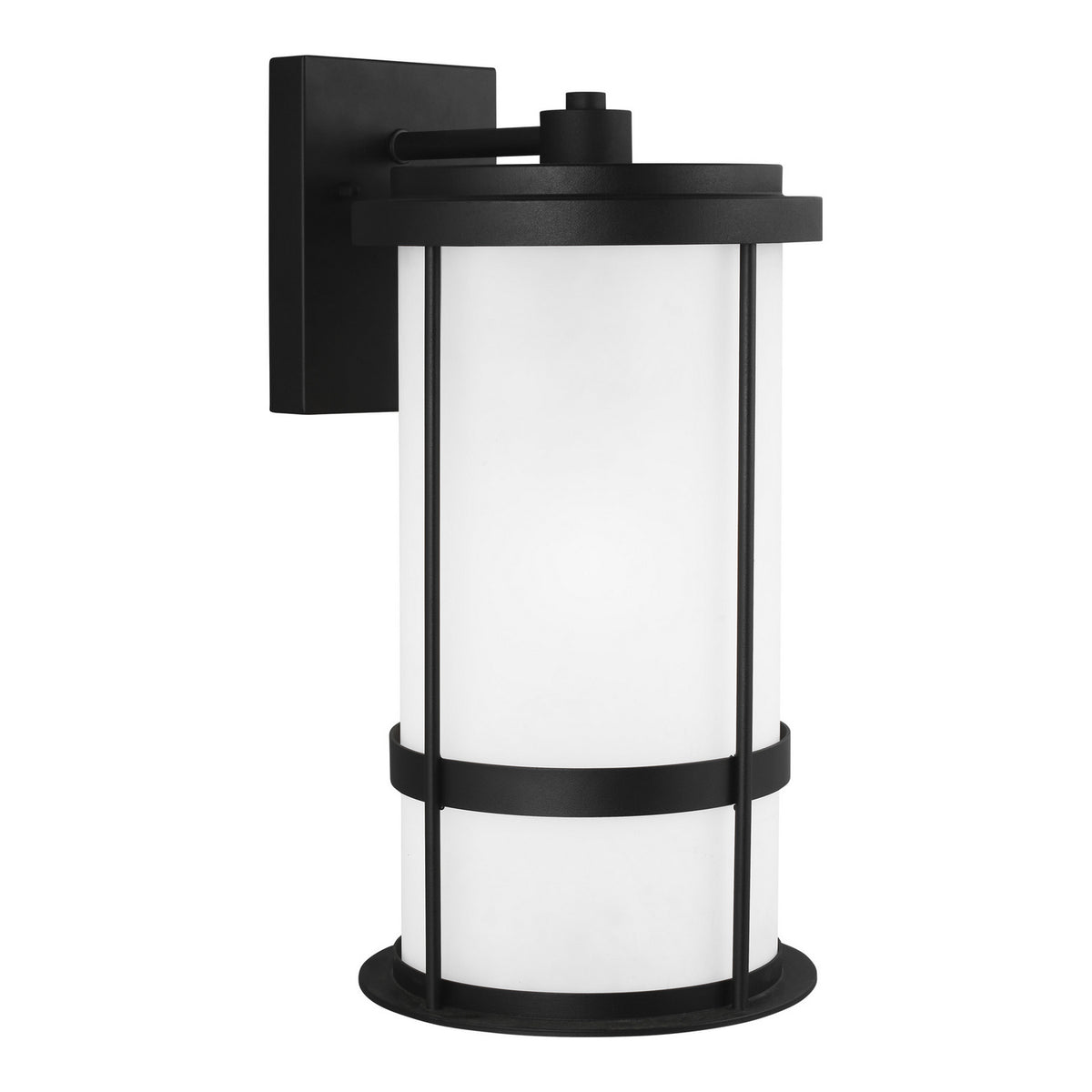 Wilburn One Light Outdoor Wall Lantern in Black