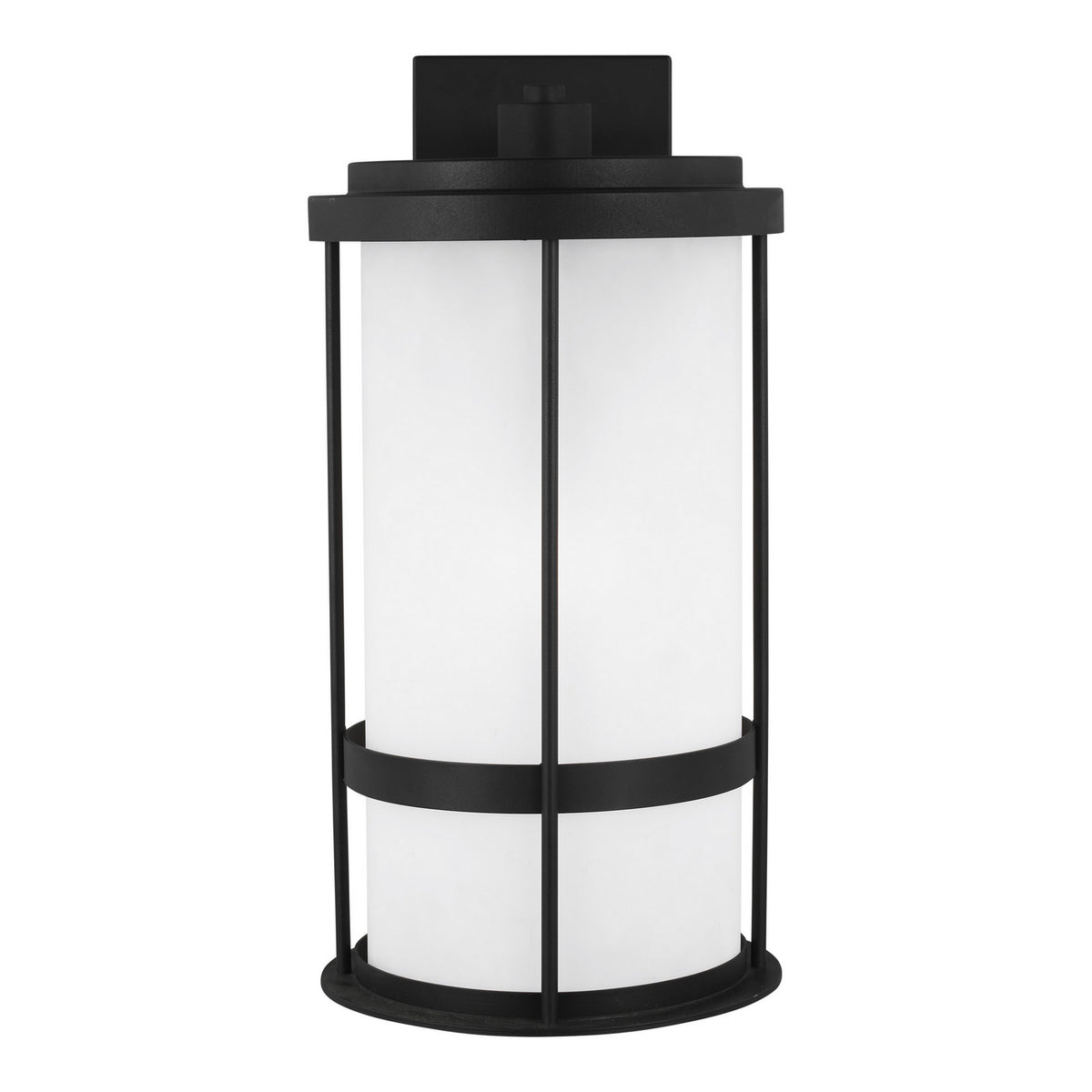 Wilburn One Light Outdoor Wall Lantern in Black