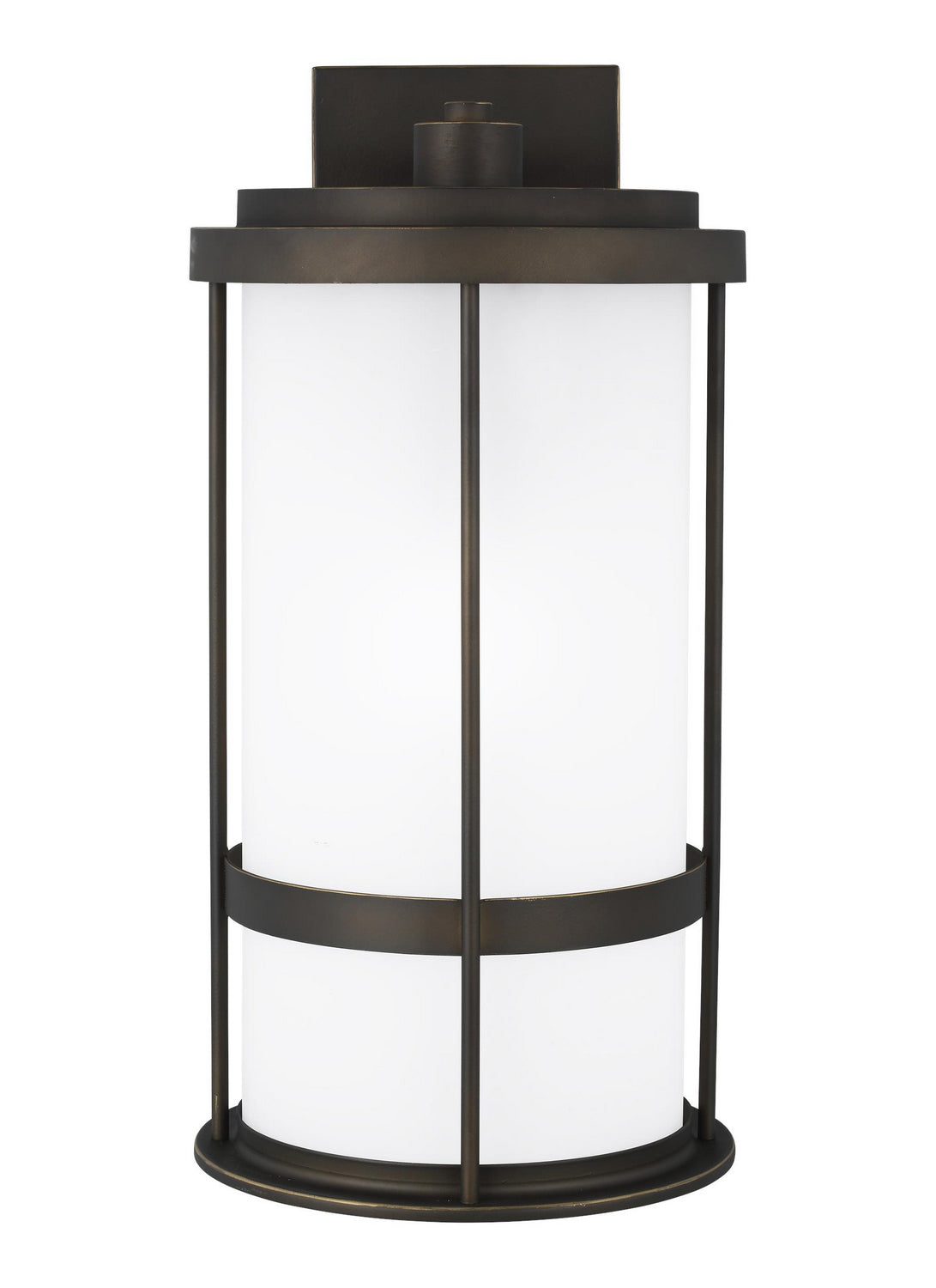 Wilburn One Light Outdoor Wall Lantern in Antique Bronze
