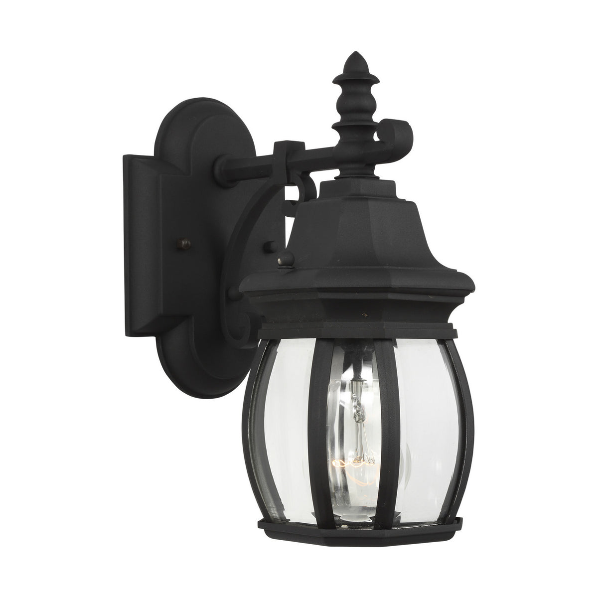 Wynfield One Light Outdoor Wall Lantern in Black
