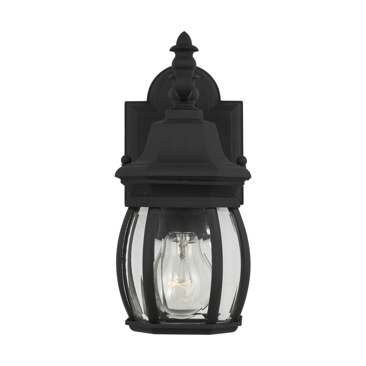 Wynfield One Light Outdoor Wall Lantern in Black