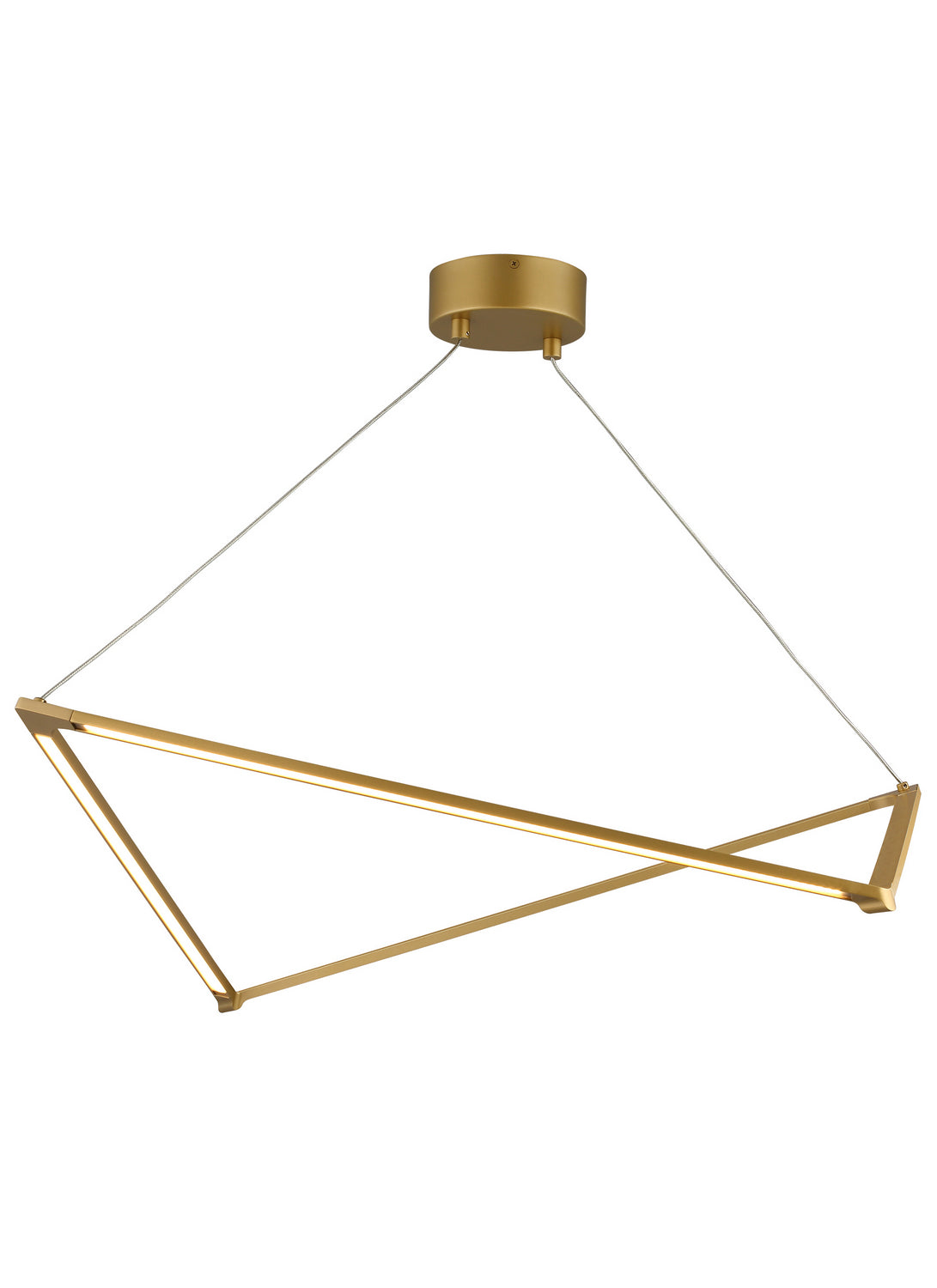 Balto LED Linear Suspension in Satin Gold