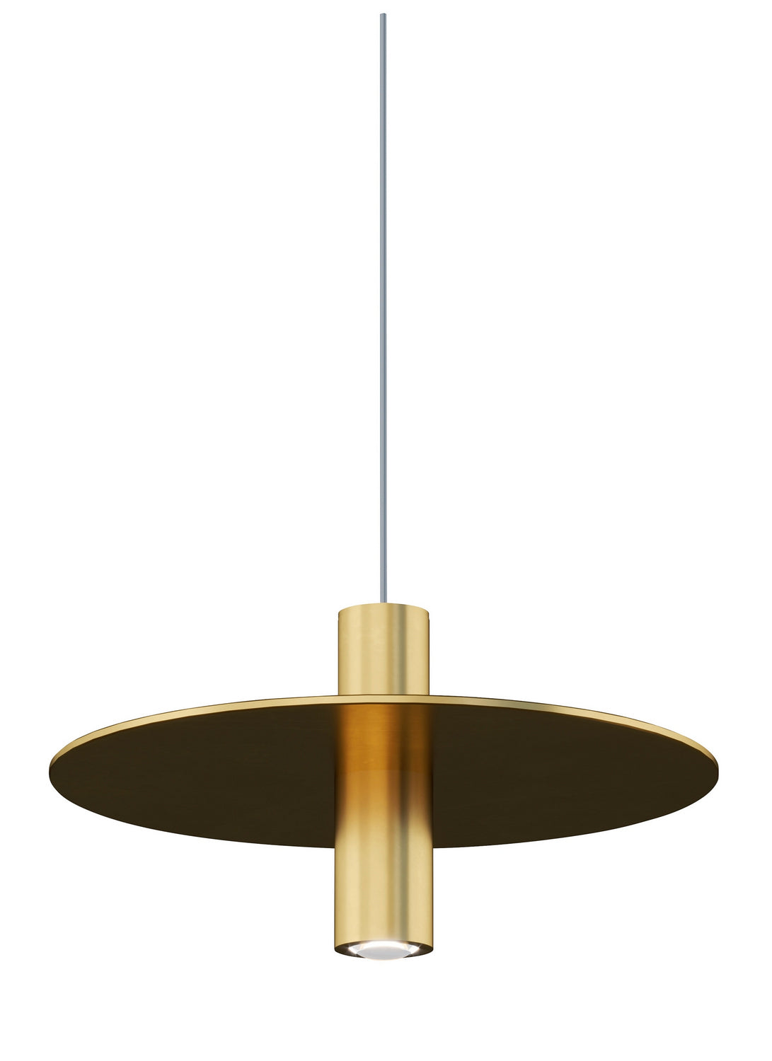 Ponte LED Pendant in Natural Brass