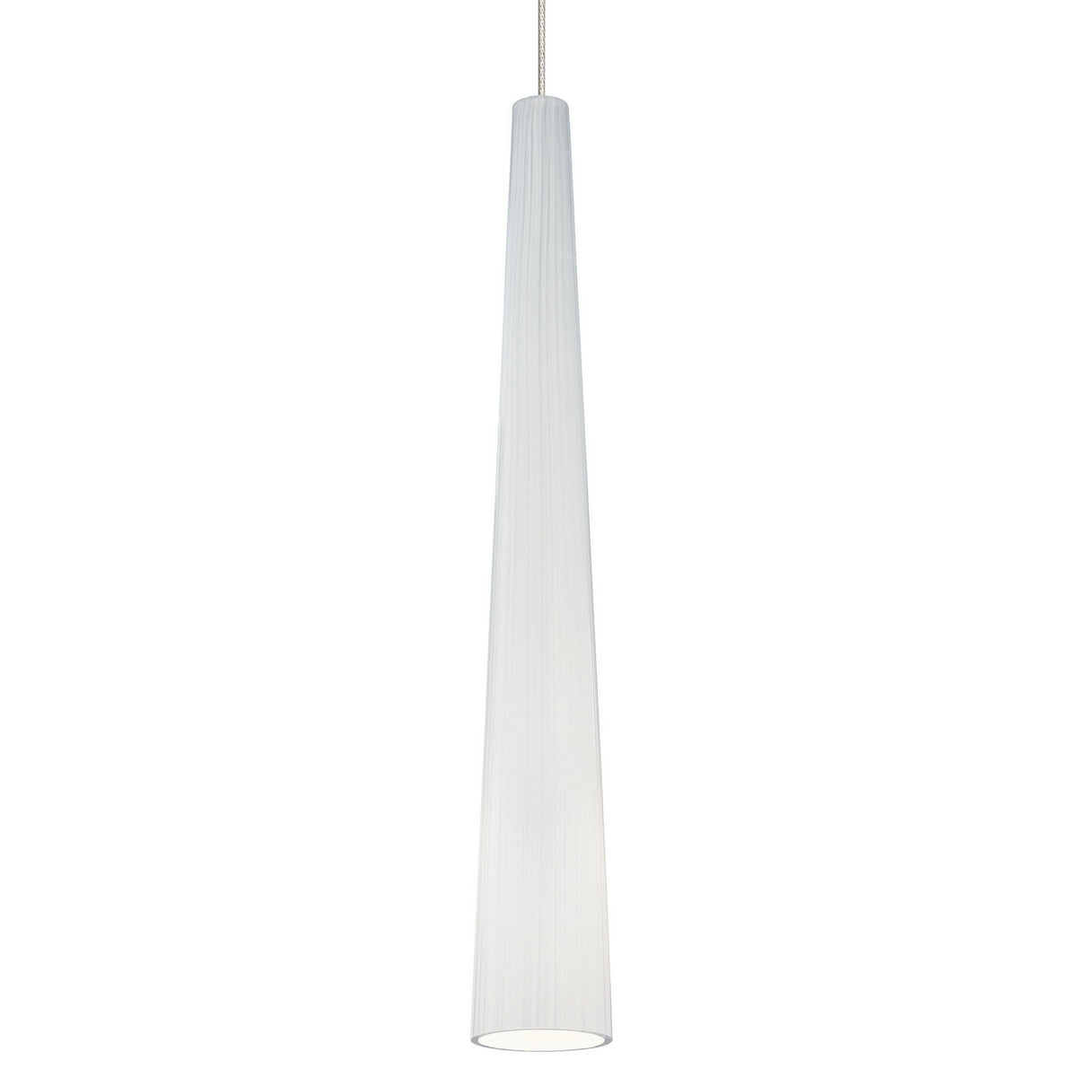 Zenith LED Pendant in Satin Nickel