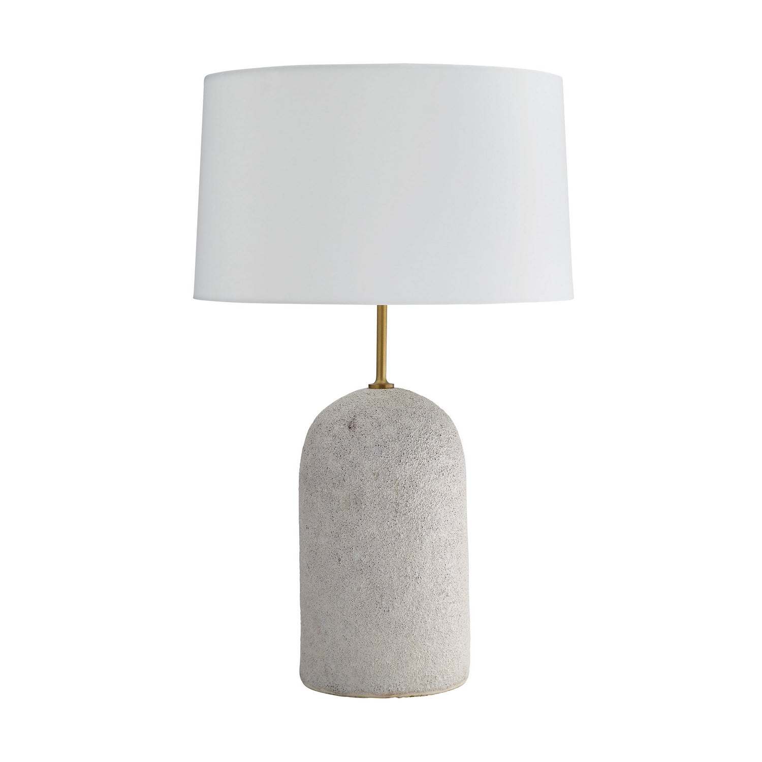 Capelli One Light Table Lamp in Ivory Volcanic Glaze