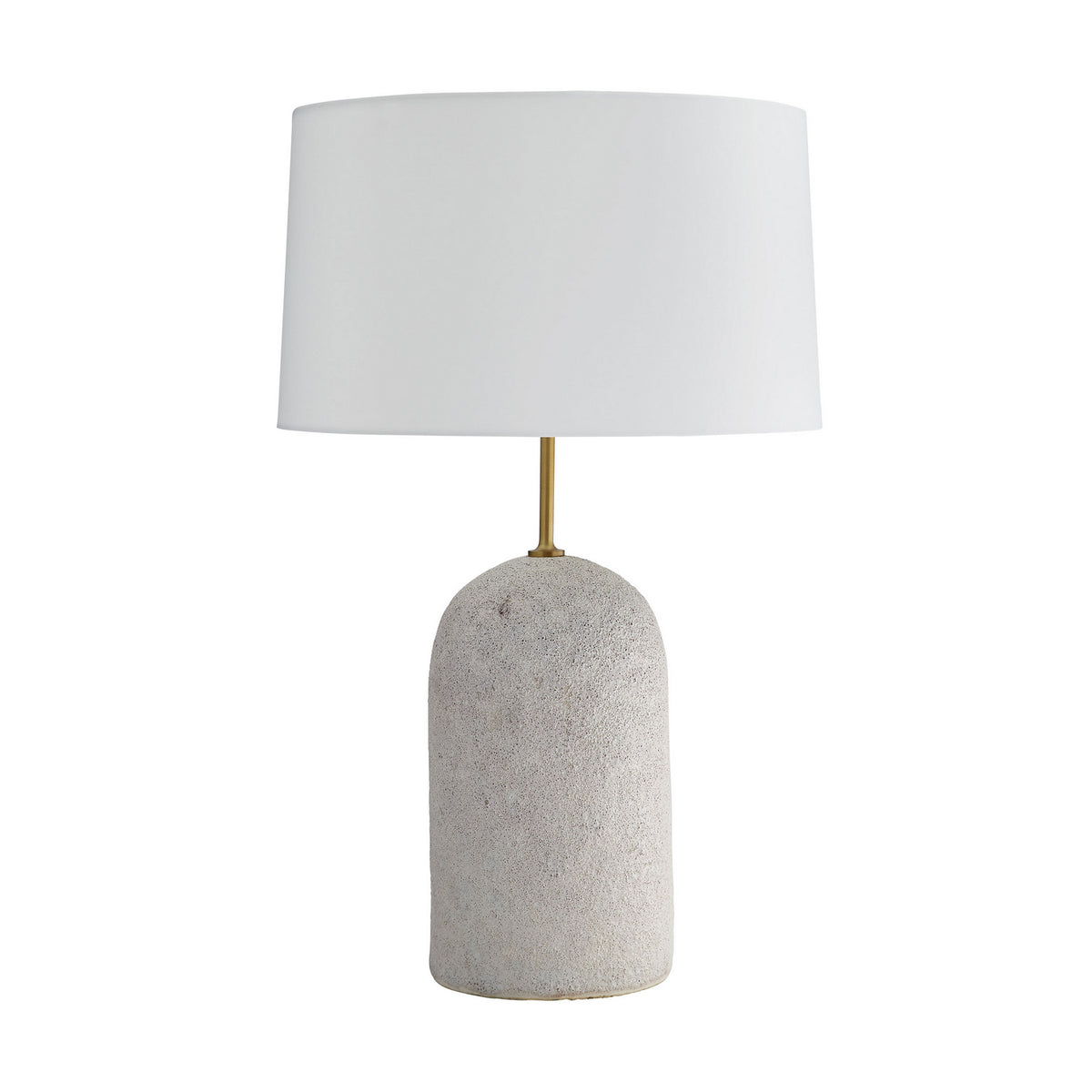 Lampe de table Capelli One Light en émail volcanique ivoire