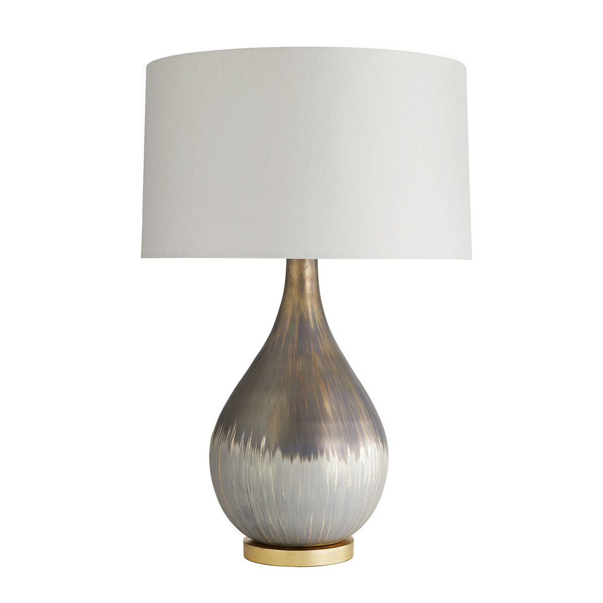 Romy One Light Table Lamp in Satin Silvered Bronze