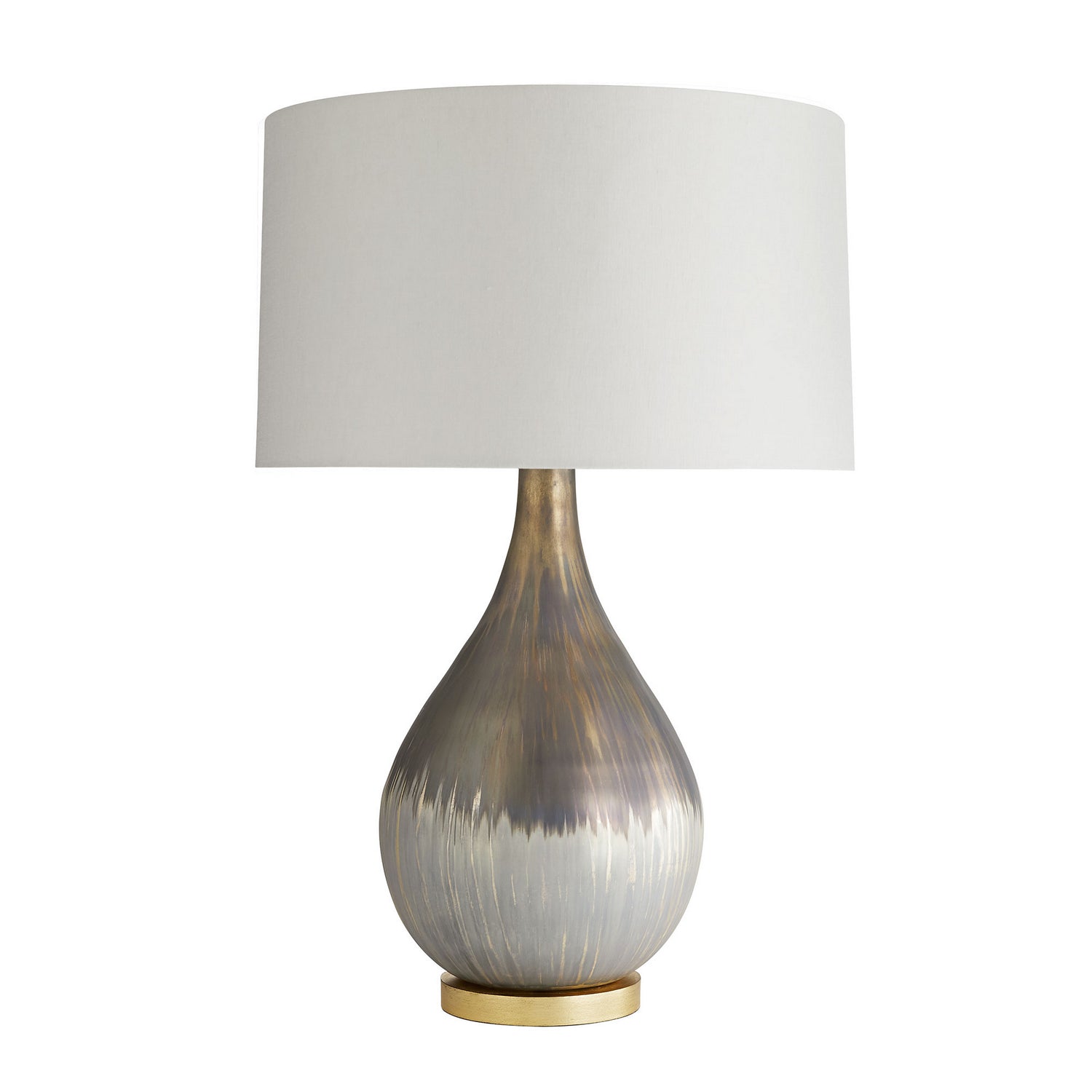 Lampe de table Romy One Light en bronze argenté satiné