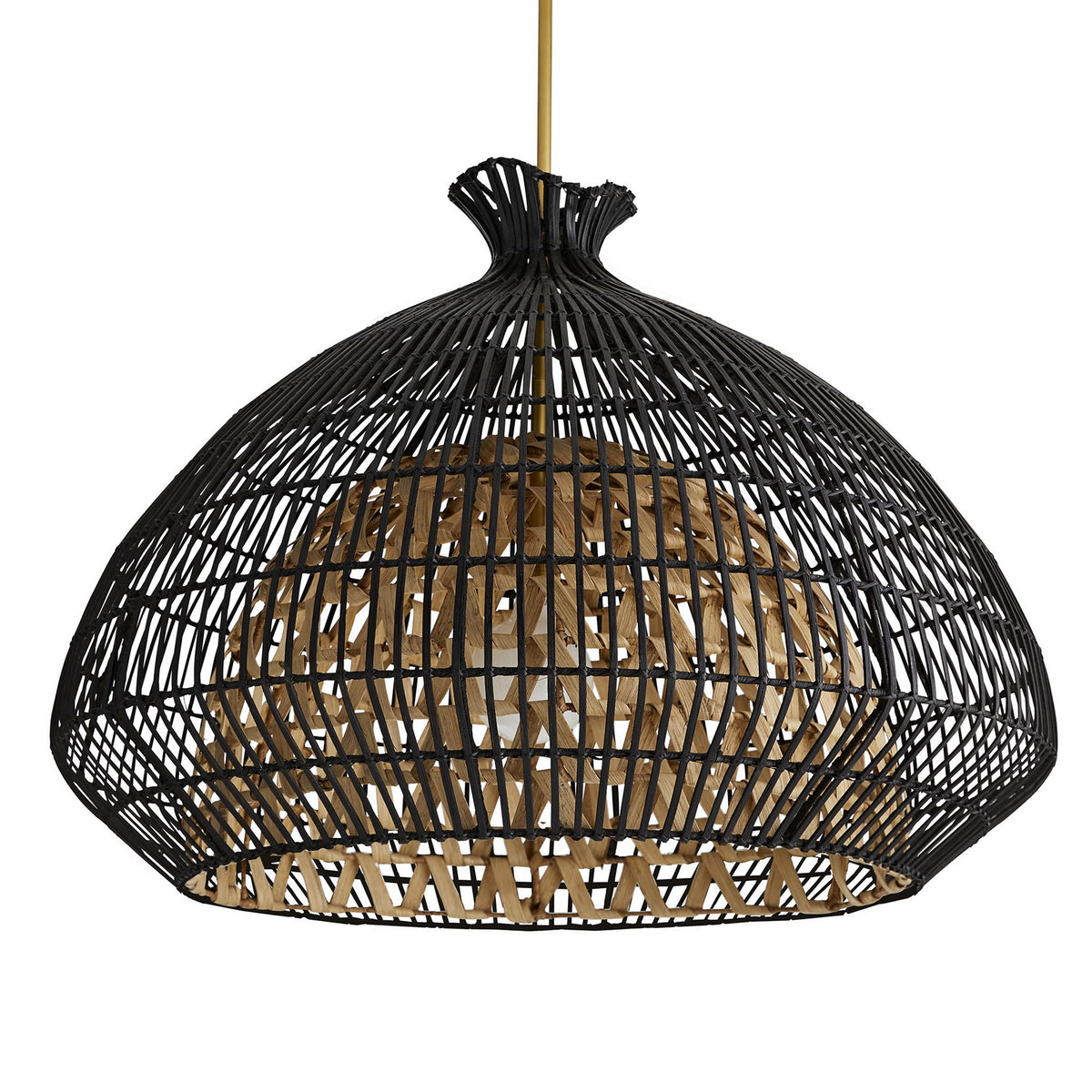 Rimini One Light Pendant in Black