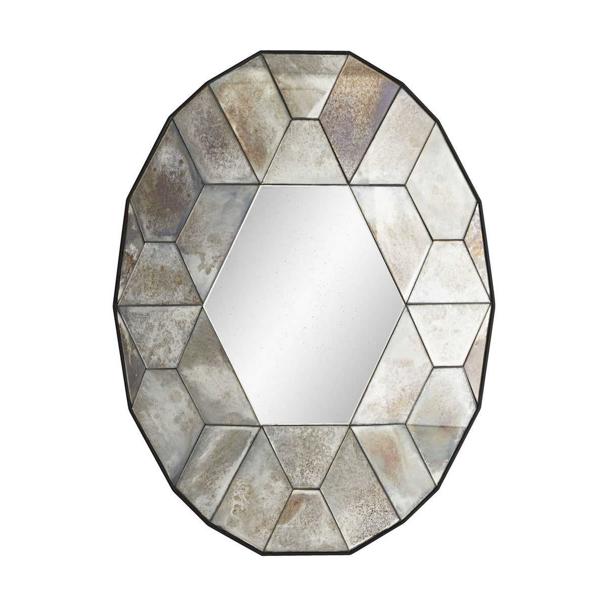 Callen Mirror in Natural Iron