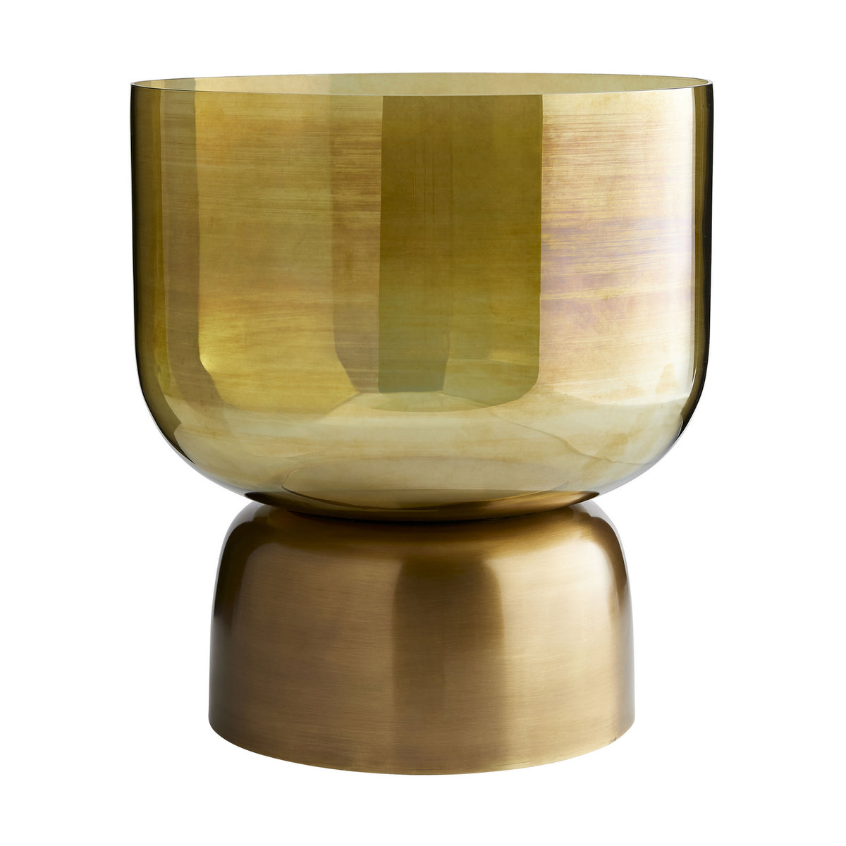 Ashton Vase in Burnt Smoke Luster