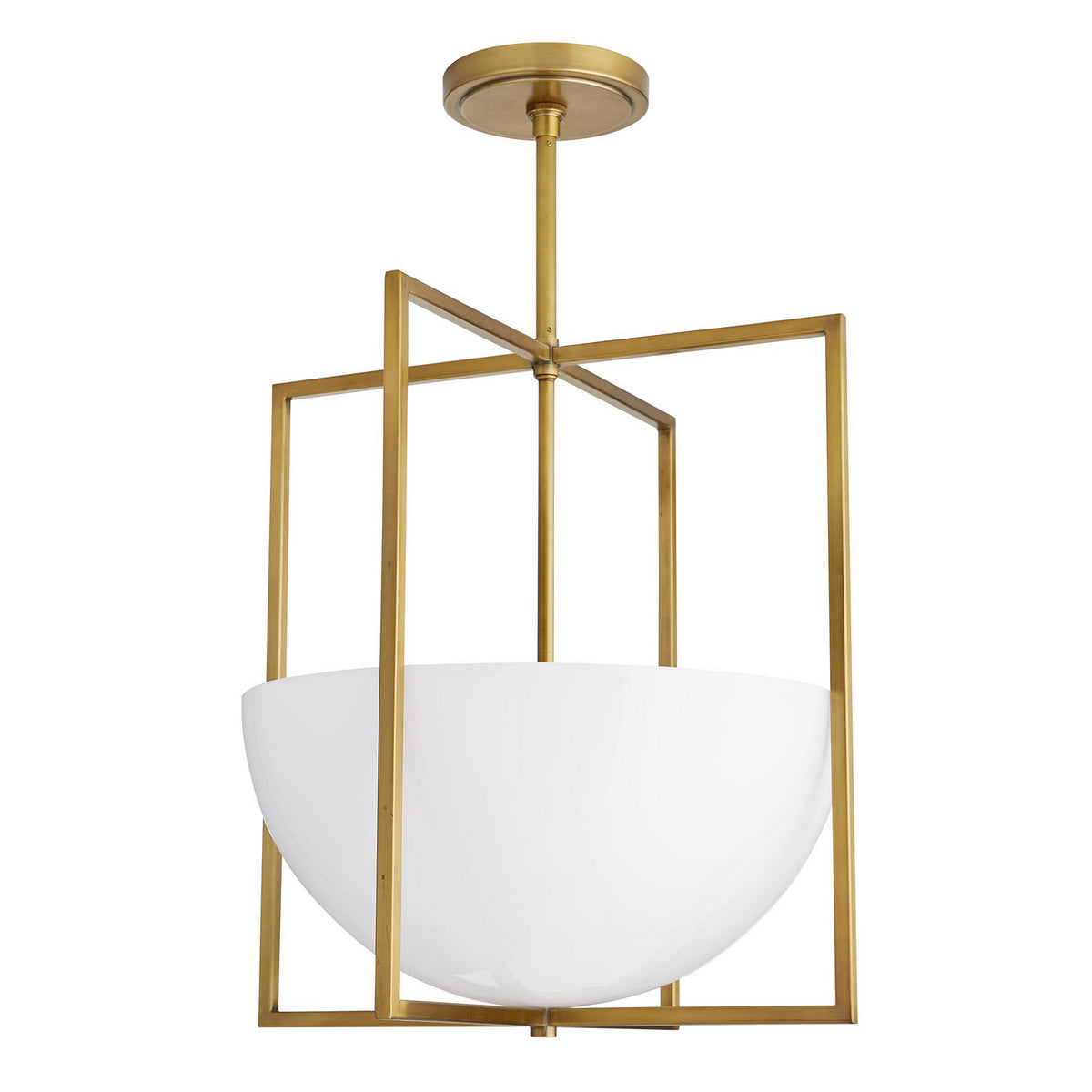 Royce Two Light Pendant in Antique Brass
