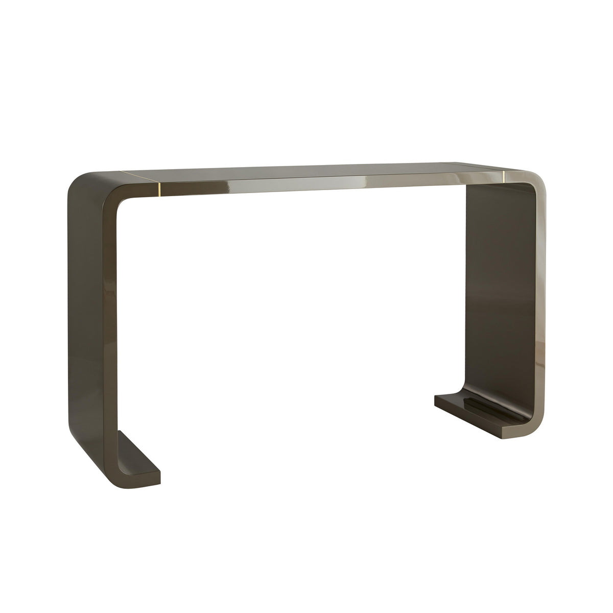 Console Turnley en laque grise