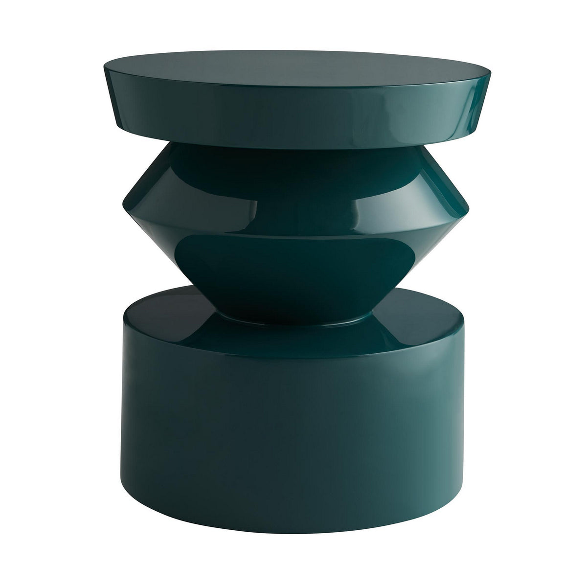 Table d'appoint Uma en laque paon