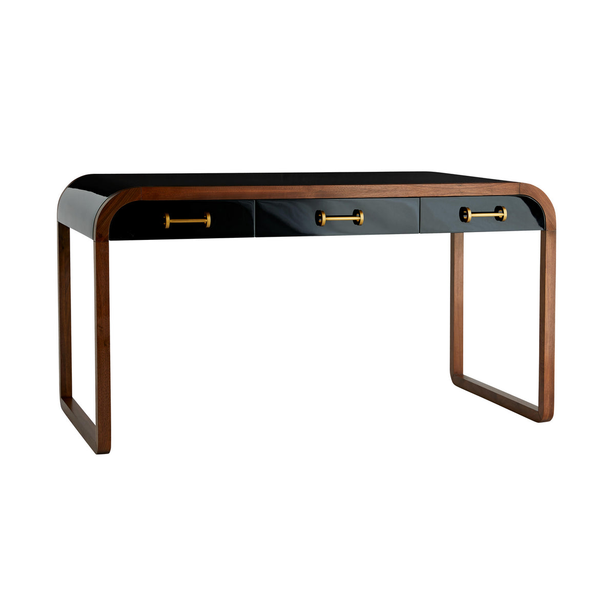Victoria Desk in Black Gloss Lacquer