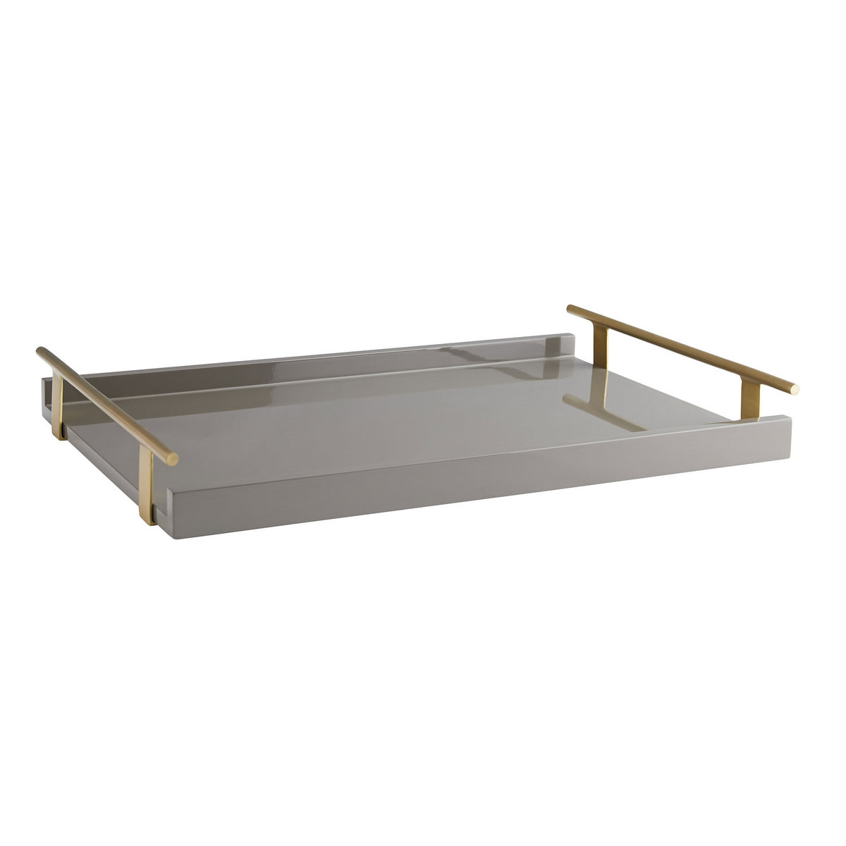 Plateau Archer en laque grise
